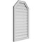 Ekena Millwork Octagonal Top Surface Mount PVC Gable Vent w/ 2"W x 1-1/2"P Brickmould Frame, 22"W x 38"H GVPOT22X3802SF - alternate 2